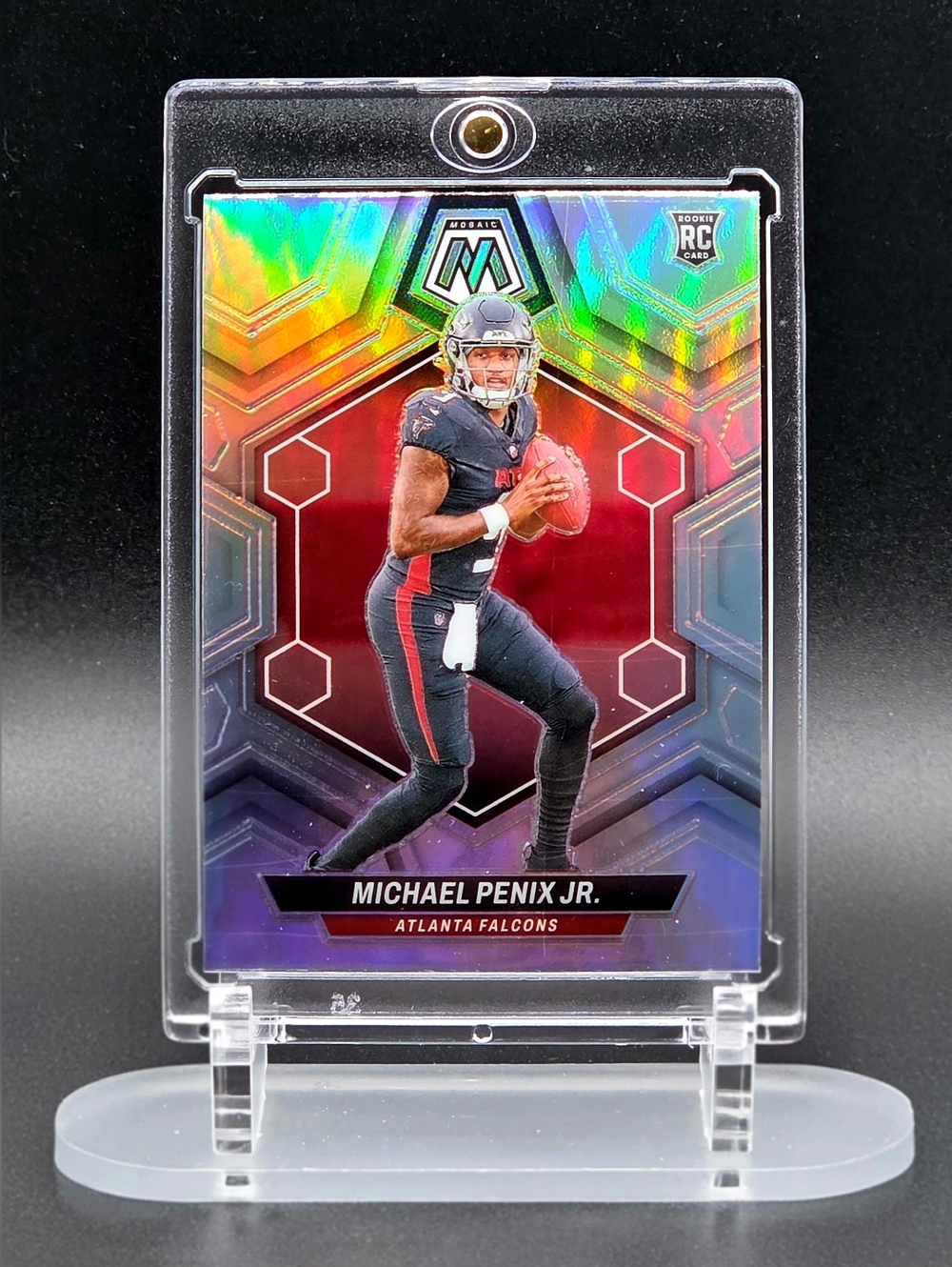 Michael Penix Jr. 2024 Panini Mosaic Rookie (Silver)– Atlanta Falcons